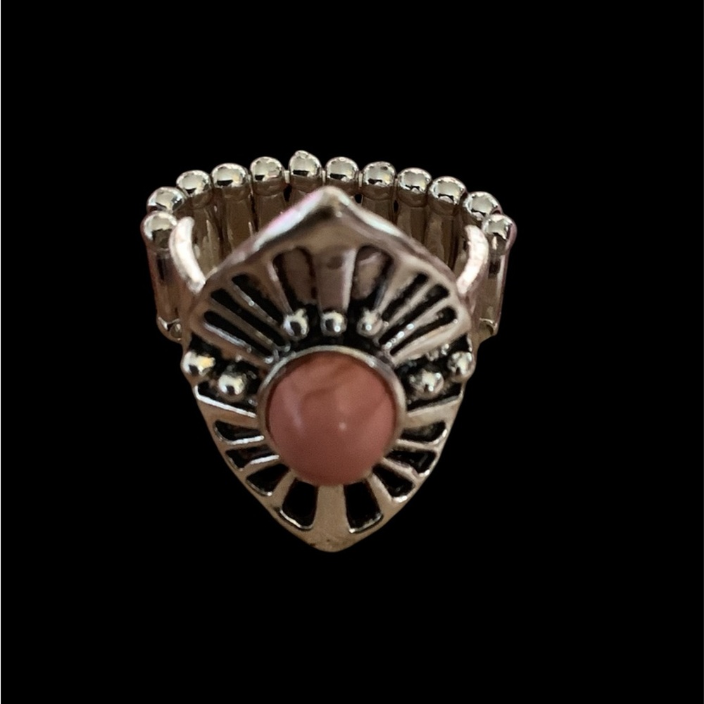 Paparazzi-Silver and Peachy Brown Women's Ring